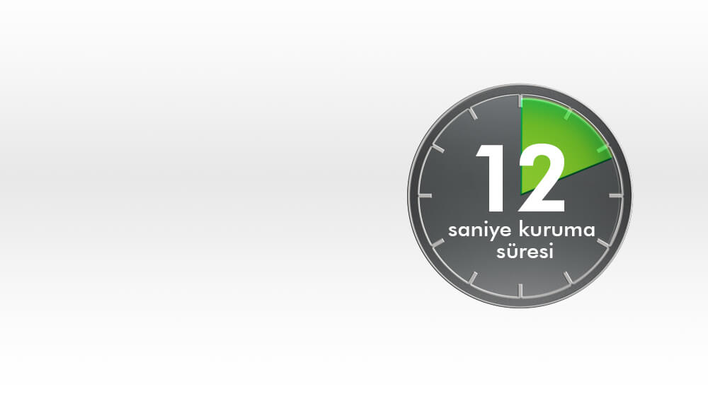 10 second dry time of a Dyson Airblade V hand dryer